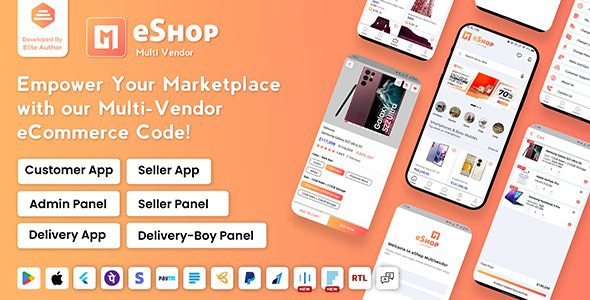 eShop 2.9.0 - Multi Vendor eCommerce App & eCommerce Vendor Marketplace Flutter App