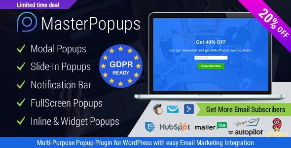 Master Popups 3.9.0 - Popup Plugin for WordPress & Popup Editor