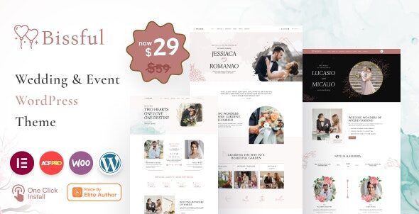 Bissful 1.3 - Wedding & Event WordPress Theme