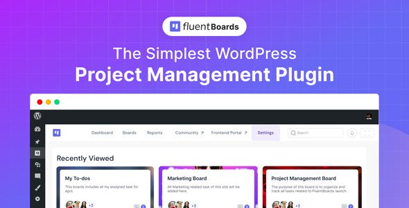 Fluent Boards Pro 1.30 - Project Management Plugin for WordPress