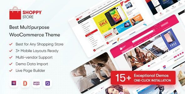 ShoppyStore 3.7.16 - Multipurpose Elementor WooCommerce WordPress Theme (15+ Homepages & 3 Mobile Layouts)