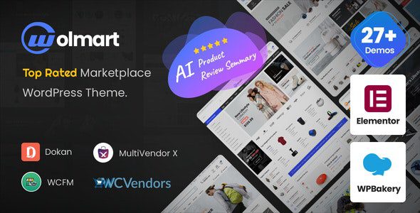 Wolmart 1.8.0 - Multi-Vendor Marketplace WooCommerce Theme