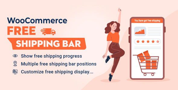 WooCommerce Free Shipping Bar Premium 1.2.4 - Increase Average Order Value
