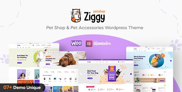 Ziggy 1.2.5 - Pet Shop WordPress Theme