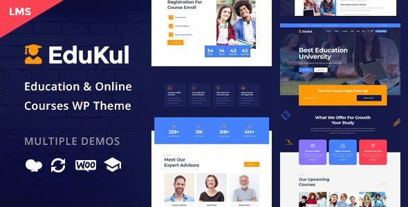 Edukul 1.28 - Online Courses WordPress Theme