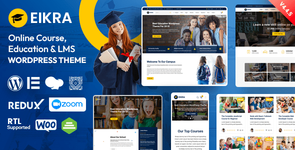 Eikra 4.4.17 - Education WordPress Theme