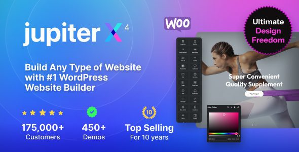 JupiterX 4.8.5 - Website Builder For WordPress & WooCommerce