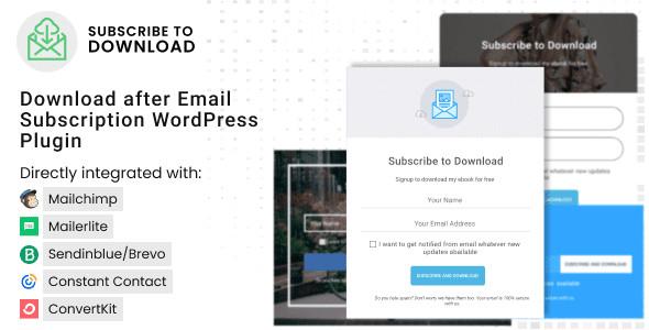 Subscribe to Download 2.0.7 - Download after Email Subscription WordPress Plugin