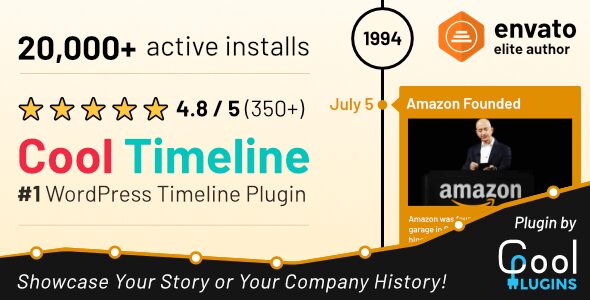 Cool Timeline Pro 4.8.6 - Horizontal & Vertical Timeline Plugin For WordPress