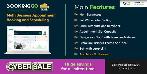 BookingGo SaaS 4.1 - Multi Business Appointment Booking and Scheduling