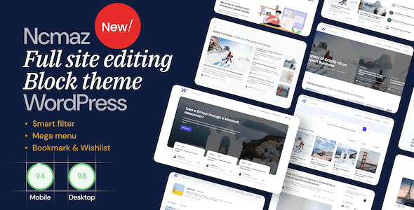 Ncmaz 1.3.0 - News Magazine Full Site Editing WordPress Block Theme