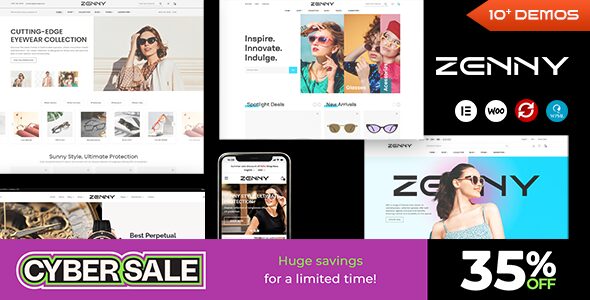 Zenny 1.7.4 - Jewelry, Watches & Glasses Elementor WooCommerce WordPress Theme