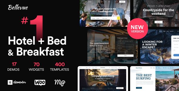 Bellevue 4.2.6 - Hotel + Bed and Breakfast Booking Calendar Theme