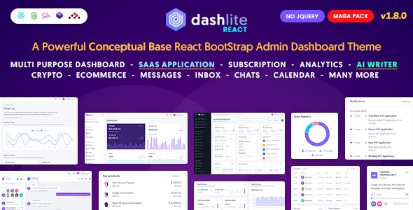 DashLite 1.8.0 - React Admin Dashboard Template