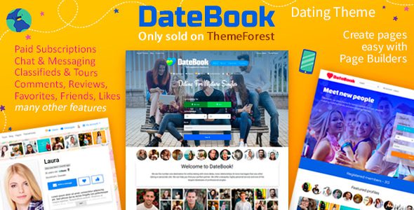 DateBook 4.8.3 - Dating WordPress Theme