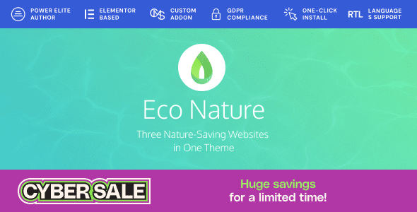 Eco Nature 2.0.4 - Environment & Ecology WordPress Theme