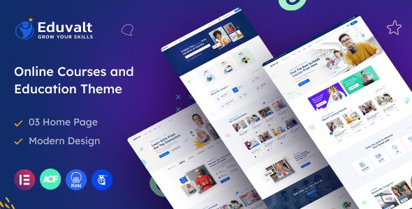 Eduvalt 2.0.2 - Online Courses & Education WordPress Theme + RTL