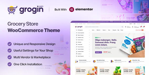 Grogin 1.1.5 - Grocery Store WooCommerce WordPress Theme