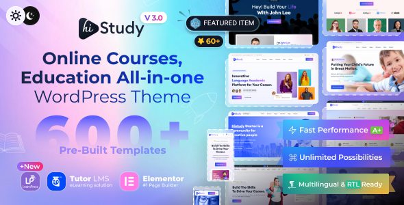 HiStudy 3.0.0 - Education WordPress Theme