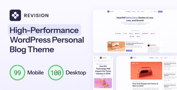 Revision 1.0.3 - Optimized Personal Blog WordPress Theme