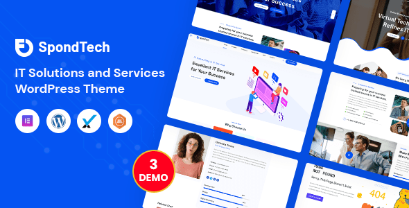 SpondTech 1.0.9 - IT Solutions And Services WordPress Theme