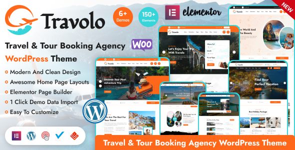 Travolo 1.0.7 - Travel Agency & Tour Booking WordPress Theme