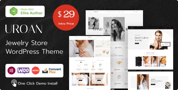 Uroan 1.4.4 - Jewelry & Ornament Store WordPress Theme