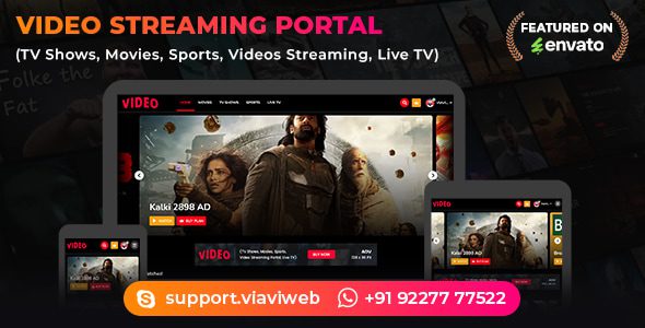 Video Streaming Portal (TV Shows, Movies, Sports, Videos Streaming, Live TV) 2.4