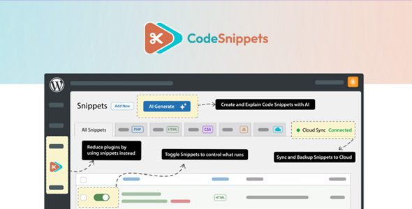 Code Snippets Pro 3.6.9 - WordPress Code Snippets Manager