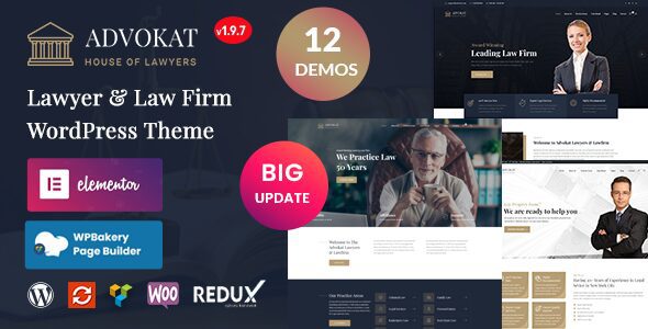 Advokat 1.9.7 - Lawyer & Law Firm WordPress Theme