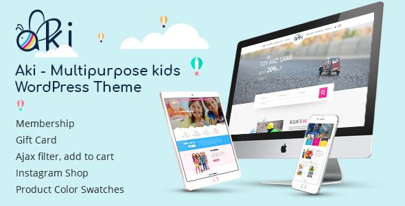 Aki 2.1.1 - Multipurpose Kids WordPress Theme