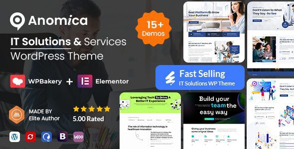 Anomica 5.8 - IT Solutions and Services WordPress Theme + RTL