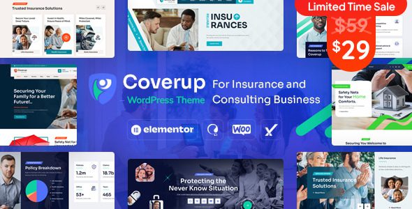 CoverUp 1.0 - Insurance & Consulting Business WordPress Theme