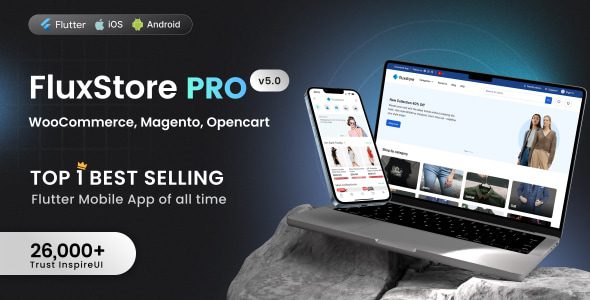 Fluxstore Pro 5.1.0 - Flutter E-commerce Full App for Magento, Opencart, and Woocommerce