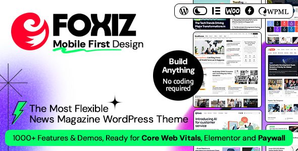 Foxiz 2.5.7 - WordPress Newspaper News and Magazine