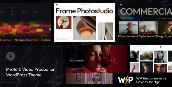 Frame 2.1.0 - Photo & Video WordPress Theme + AI