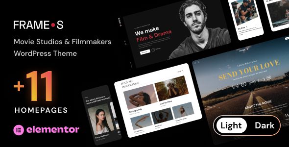 Frames 1.5.2 - Movie Studios & Filmmakers WordPress theme