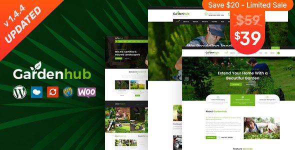 Garden HUB 1.4.4 - Lawn & Landscaping WordPress Theme