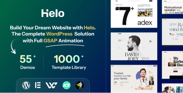 Helo 1.0.0 - Multi-Purpose Elementor WordPress Theme