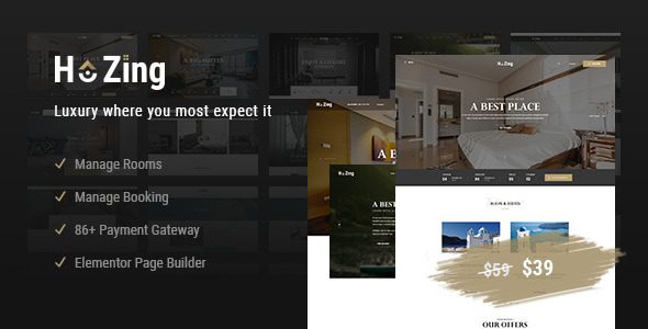 Hozing 1.2.7 - Hotel Booking WordPress Theme