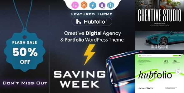 Hubfolio 1.0.9 - Creative Portfolio & Digital Agency WordPress Elementor Theme