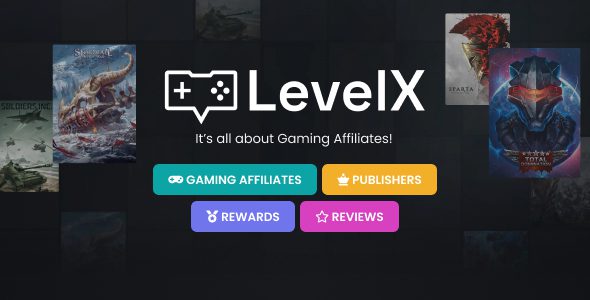 LevelX 1.6 - Gaming Affiliate WordPress Theme