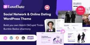LoveDate 3.6.5 - Social Dating Network WordPress Theme - WeaDown