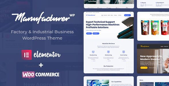 Manufacturer 1.3.12 - Factory and Industrial WordPress Theme