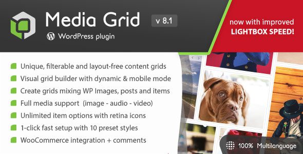 Media Grid 8.2.6 - WordPress Responsive Portfolio