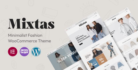 Mixtas 1.0.7 - Minimalist Fashion WooCommerce Theme