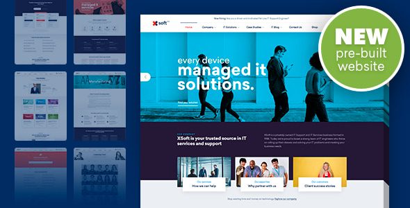 Nanosoft 1.2.9 - WP Theme for IT Solutions and Services Company