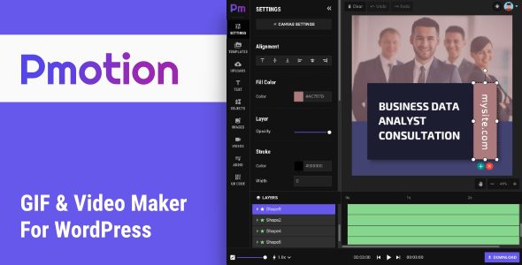 Pmotion 1.2 - Animated GIF and Video Maker For WordPress