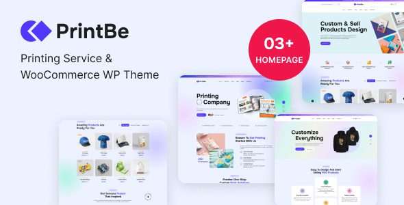 PrintBe 1.0.12 - Printing Service & WooCommerce WP Theme