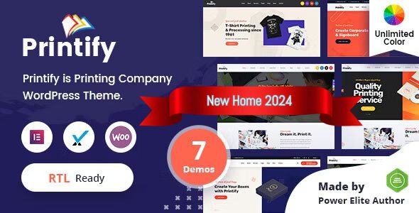 Printify 3.1.0 - Printing Company WordPress Theme + RTL